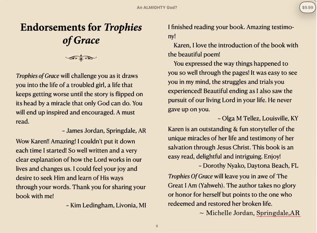 Apple Books carries us!