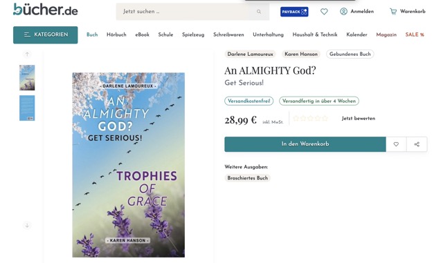 Authors' book in German online store